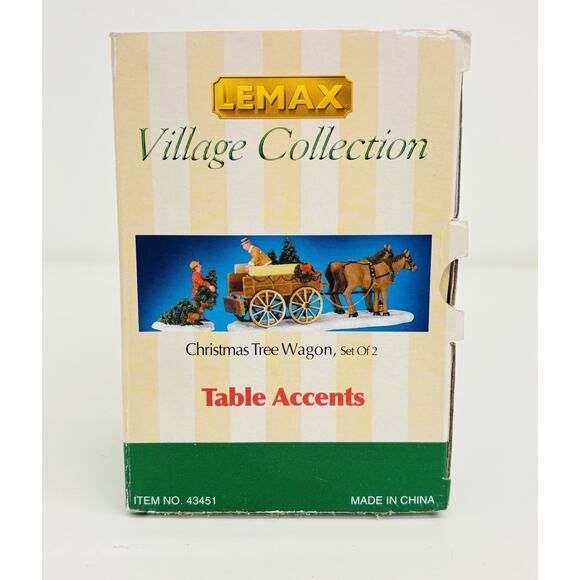 Lemax Christmas Tree Wagon Table Accents Vintage Collection New - Picture 7 of 10